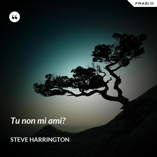 Tu non mi ami? - Steve Harrington