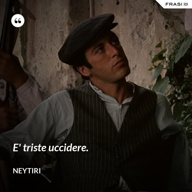 E' triste uccidere. - Neytiri