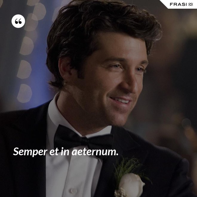 Semper et in aeternum. - Anonimo