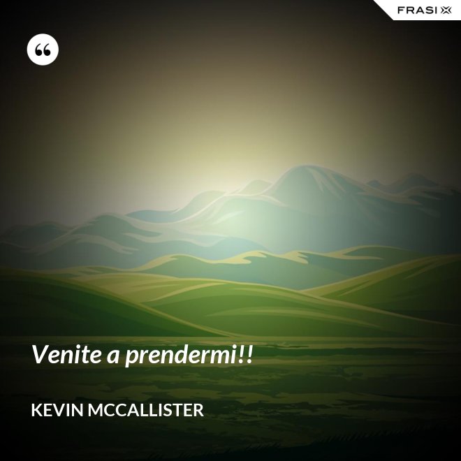 Venite a prendermi!! - Kevin McCallister