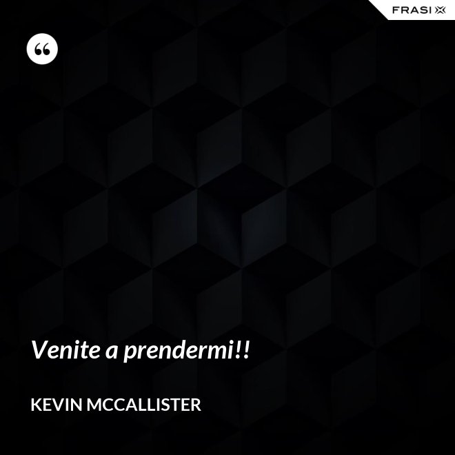 Venite a prendermi!! - Kevin McCallister