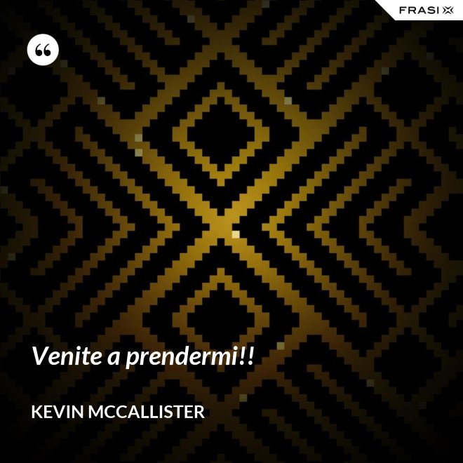 Venite a prendermi!! - Kevin McCallister