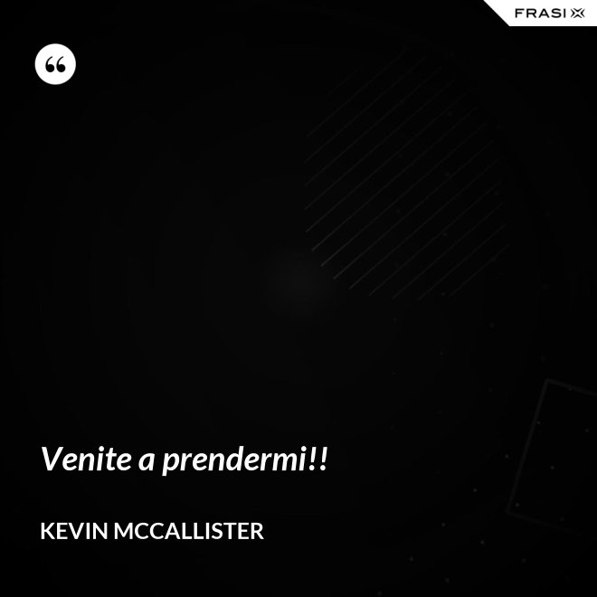 Venite a prendermi!! - Kevin McCallister