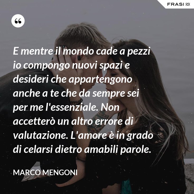 E mentre il mondo cade a