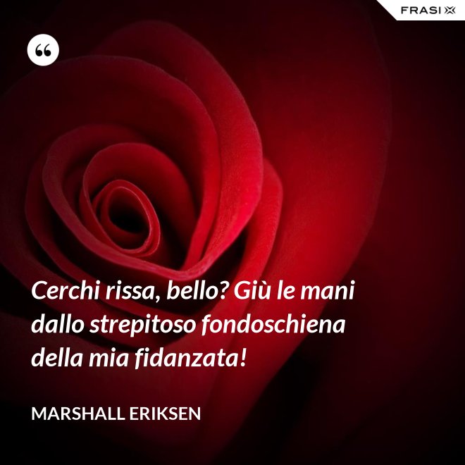 Cerchi rissa, bello? Giù le mani dallo strepitoso fondoschiena della mia fidanzata! - Marshall Eriksen