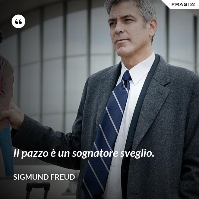 Il pazzo è un sognatore sveglio. - Sigmund Freud