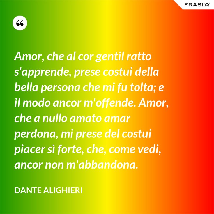 Parafrasi Al Cor Gentil Rempaira Sempre Amore