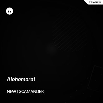 Alohomora! - Newt Scamander