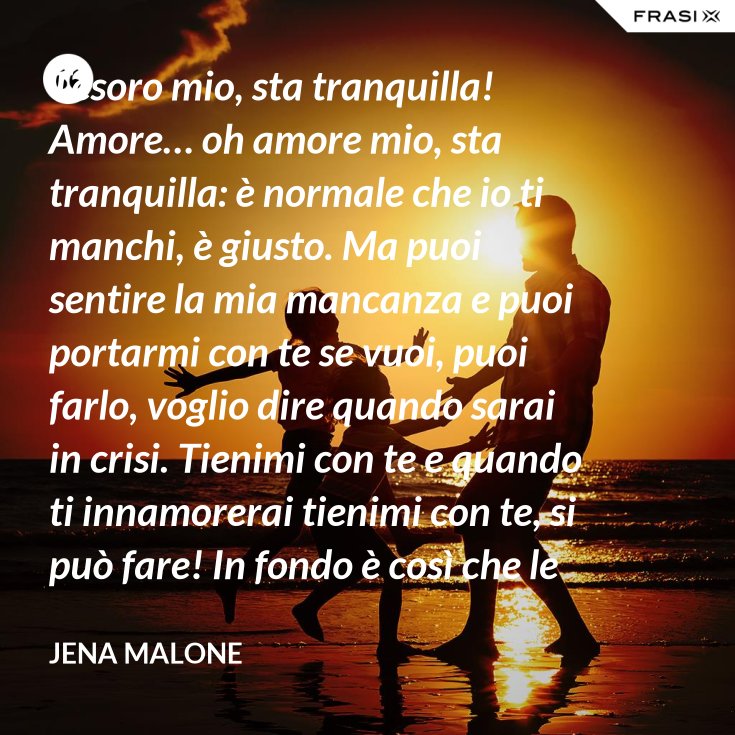Tranquilla Amore Mio A Tifare Nero Blu