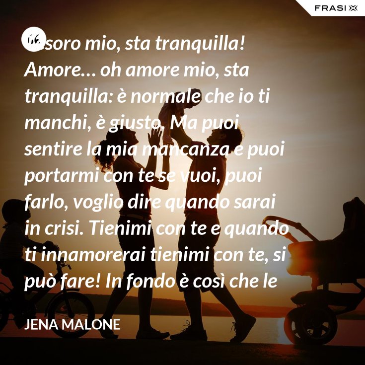 Tranquilla Amore Mio A Tifare Nero Blu