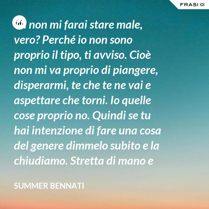 Non Piangete Per Me Io Non Sono Qui