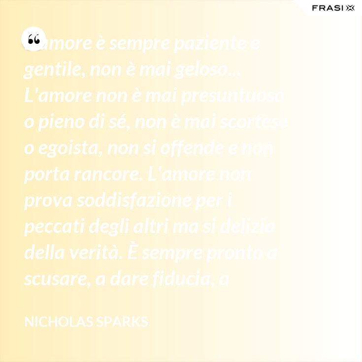 L Amore è Sempre Paziente E Gentile