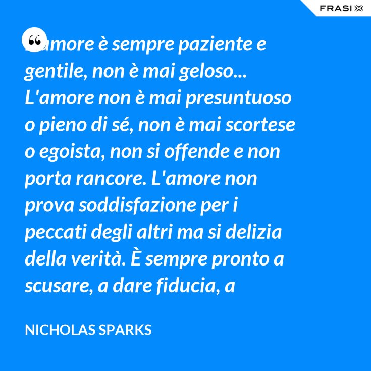 L Amore è Sempre Paziente E Gentile