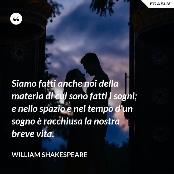 La Materia Di Cui Sono Fatti I Sogni