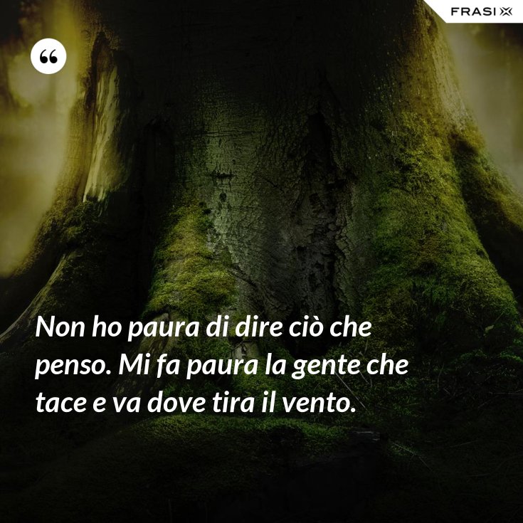 Ho Paura Di Non Uscire Dalla Depressione Non ho paura di dire ciò che penso. Mi fa paura la gente che tace e va