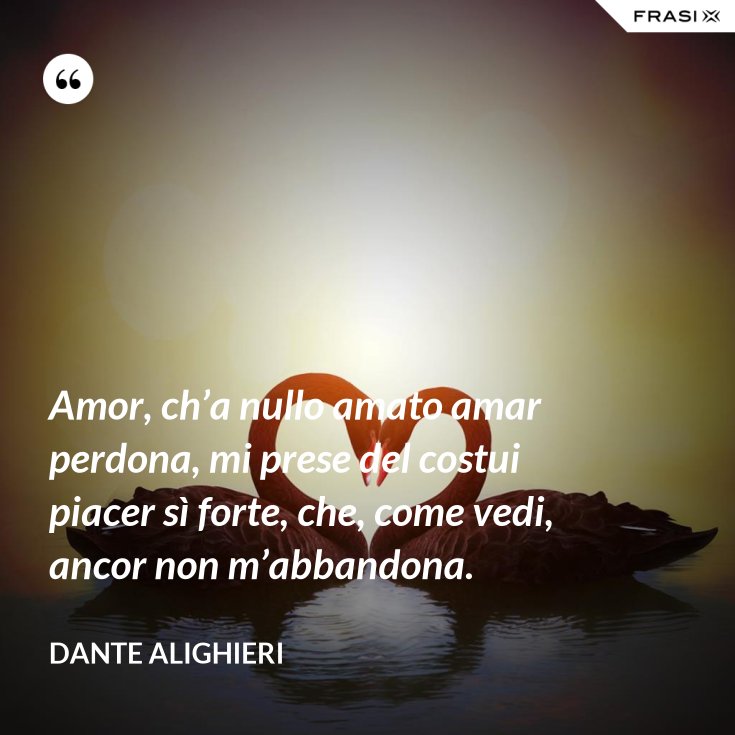Amor C H E Nullo Amato Amar Perdona