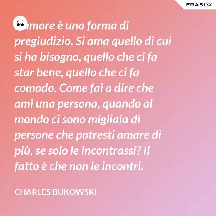 L'amore Non è Già Fatto Si Fa