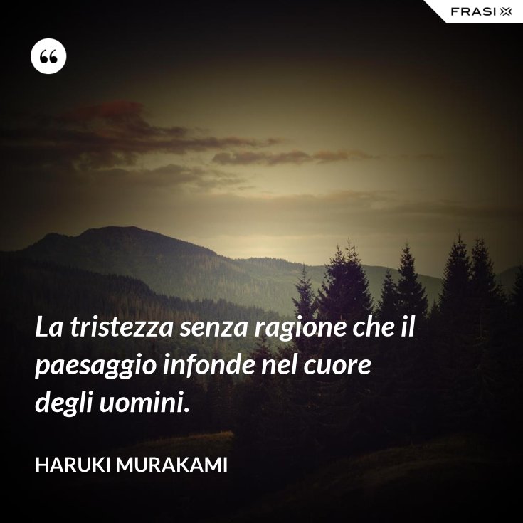 La Tristezza Di Vivere Al Nord