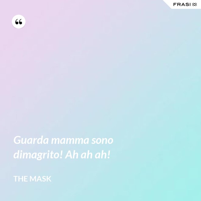 Guarda mamma sono dimagrito! Ah ah ah! - The Mask