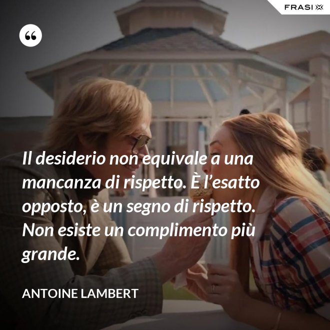 L Erezione è Un Complimento Sincero
