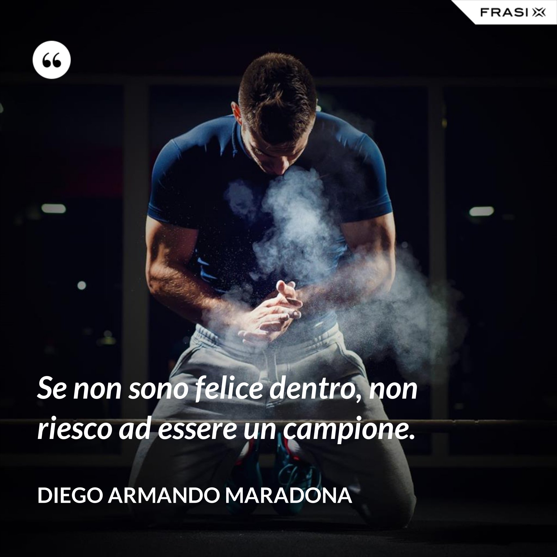 Se non sono felice dentro, non riesco ad essere un campione.