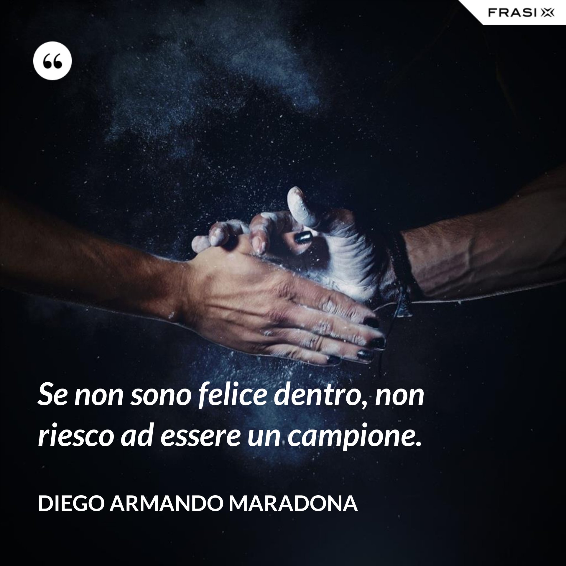 Se non sono felice dentro, non riesco ad essere un campione.