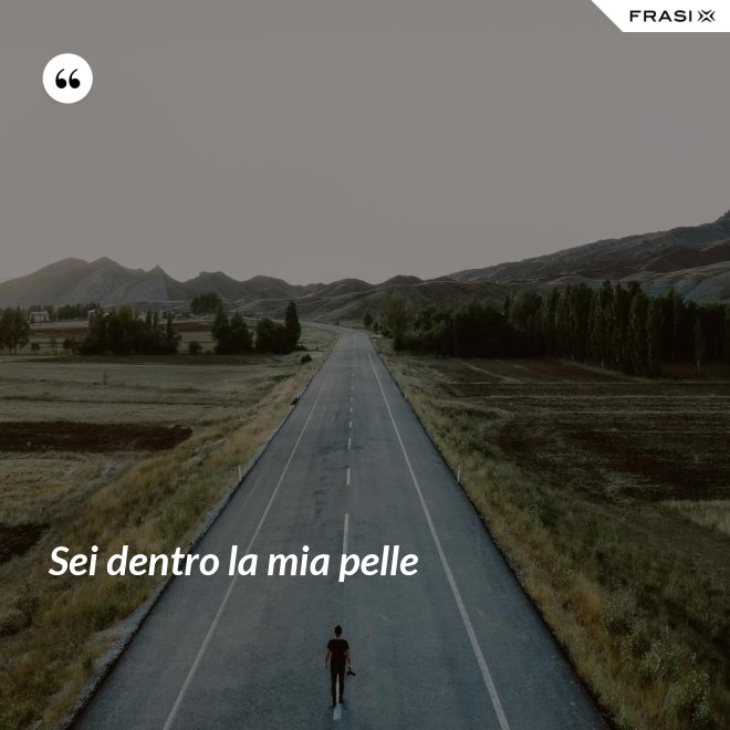 Sei dentro la mia pelle - Anonimo