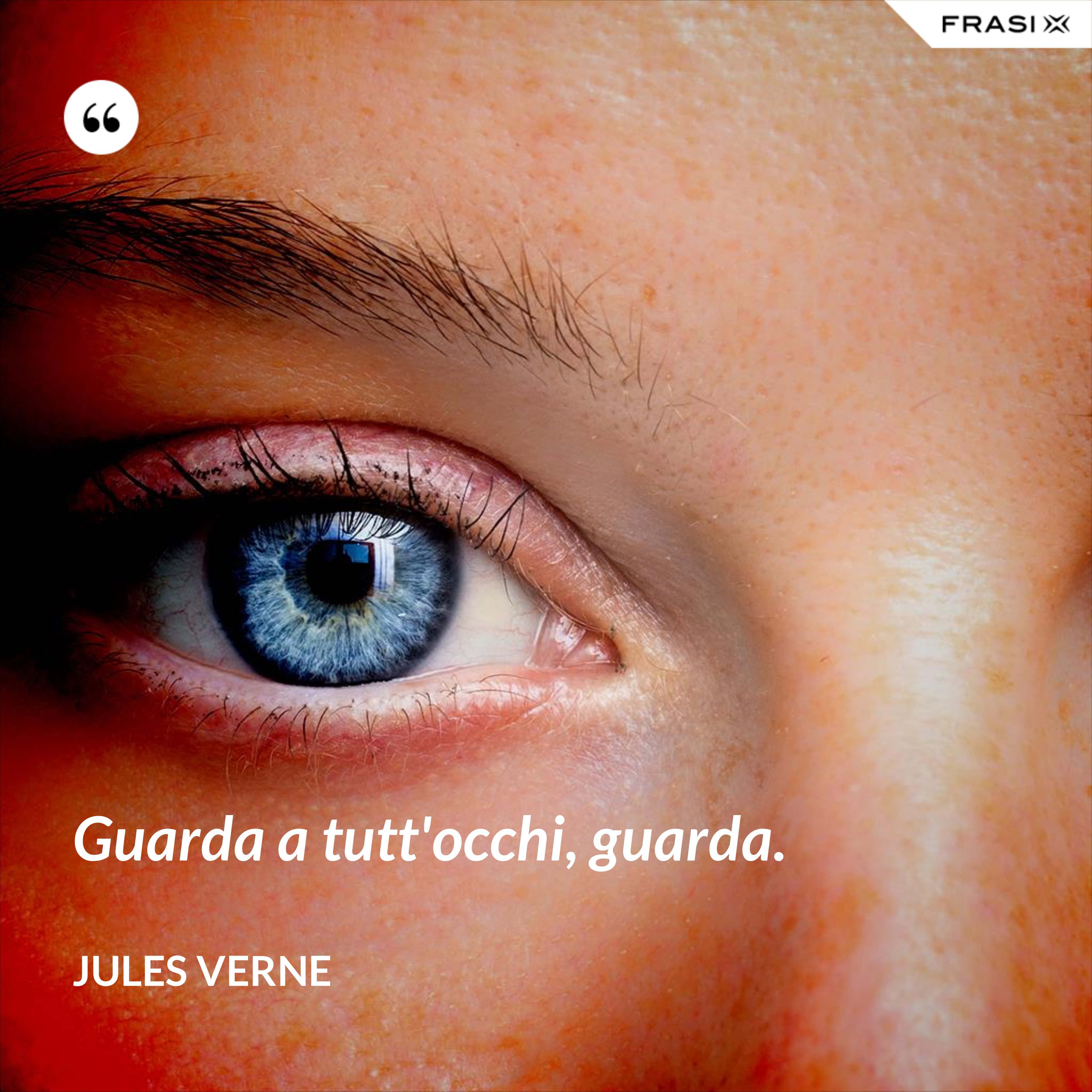 Guarda a tutt'occhi, guarda. - Jules Verne