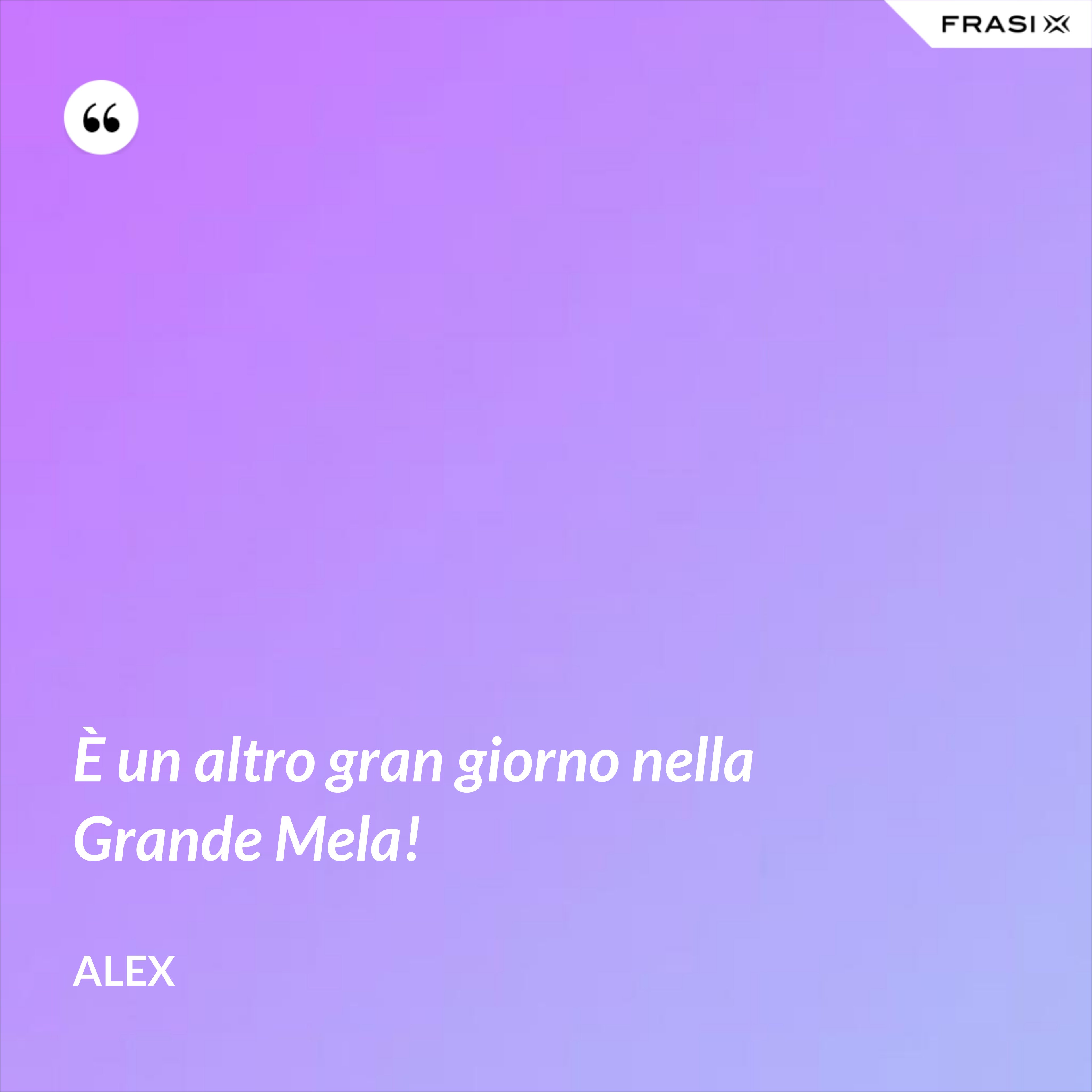 È un altro gran giorno nella Grande Mela! - Alex