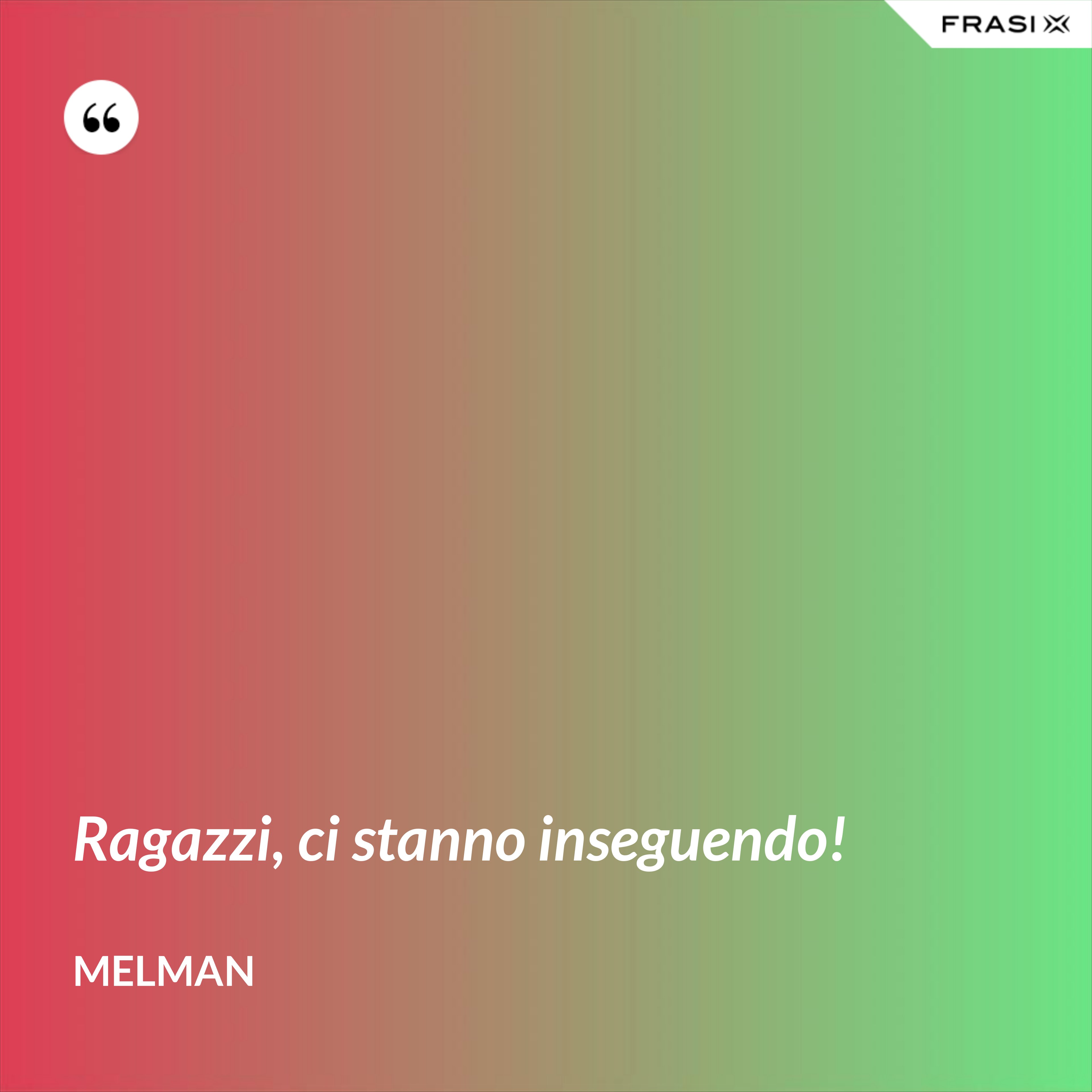Ragazzi, ci stanno inseguendo! - Melman