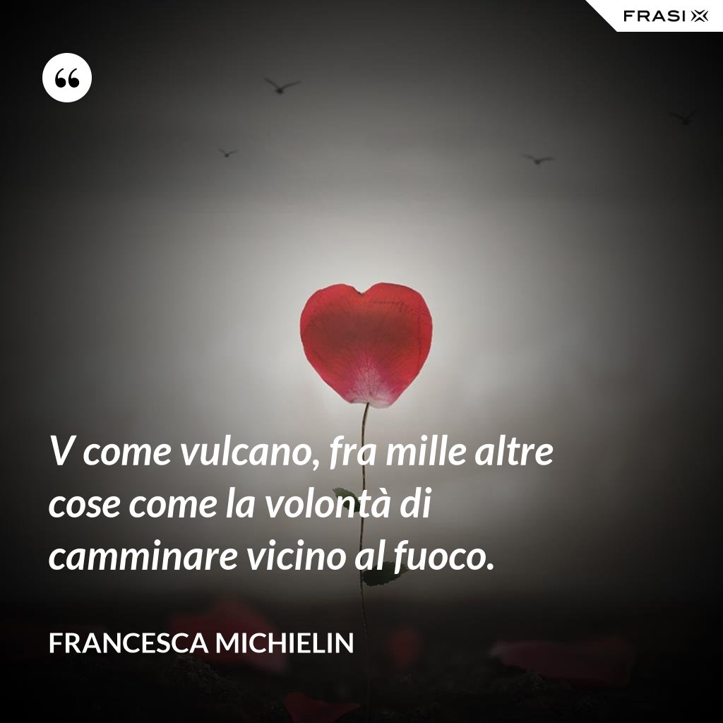 v come vulcano testo