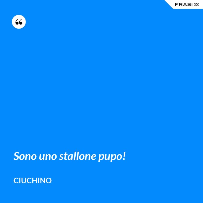 Sono uno stallone pupo! - Ciuchino