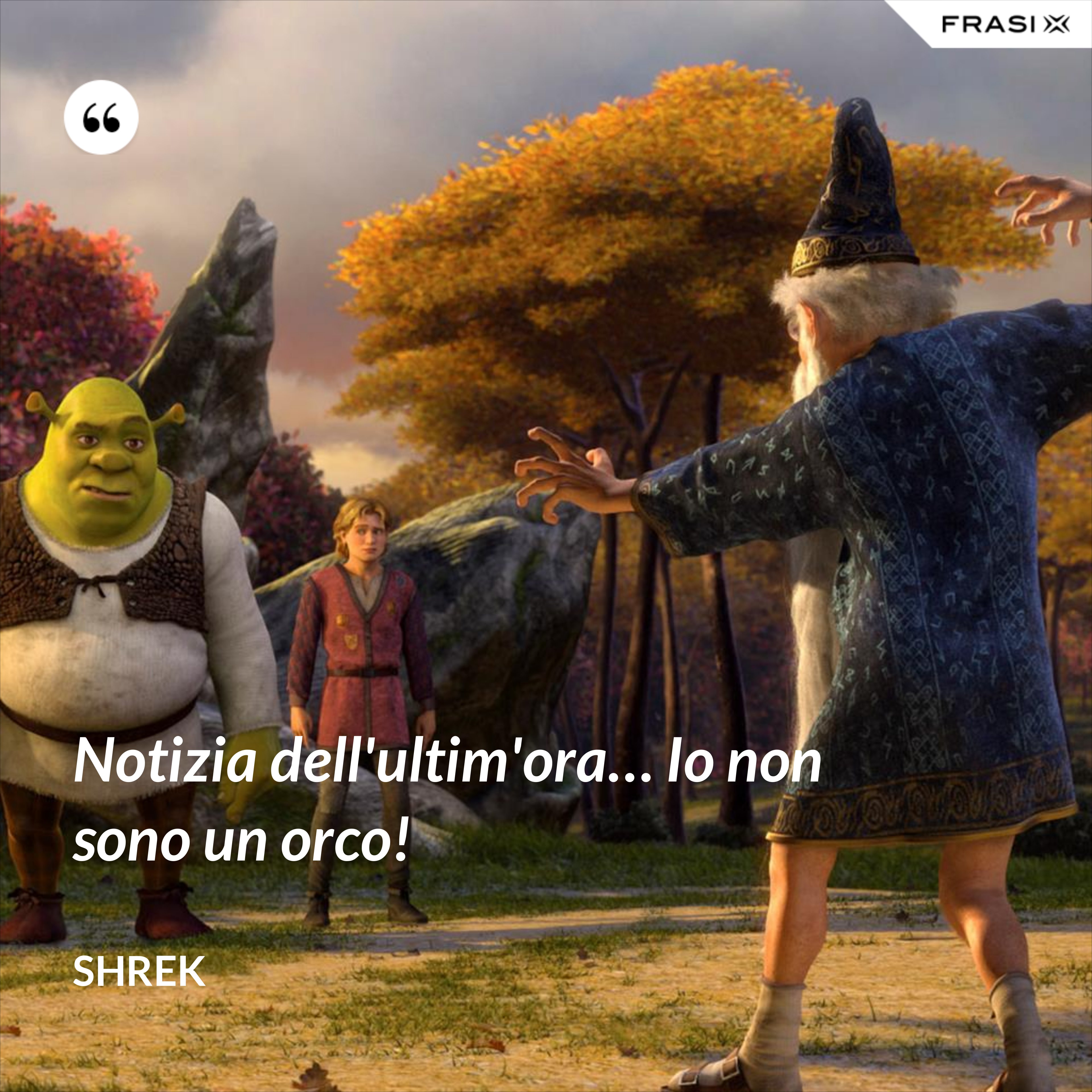 Notizia dell'ultim'ora… Io non sono un orco! - Shrek
