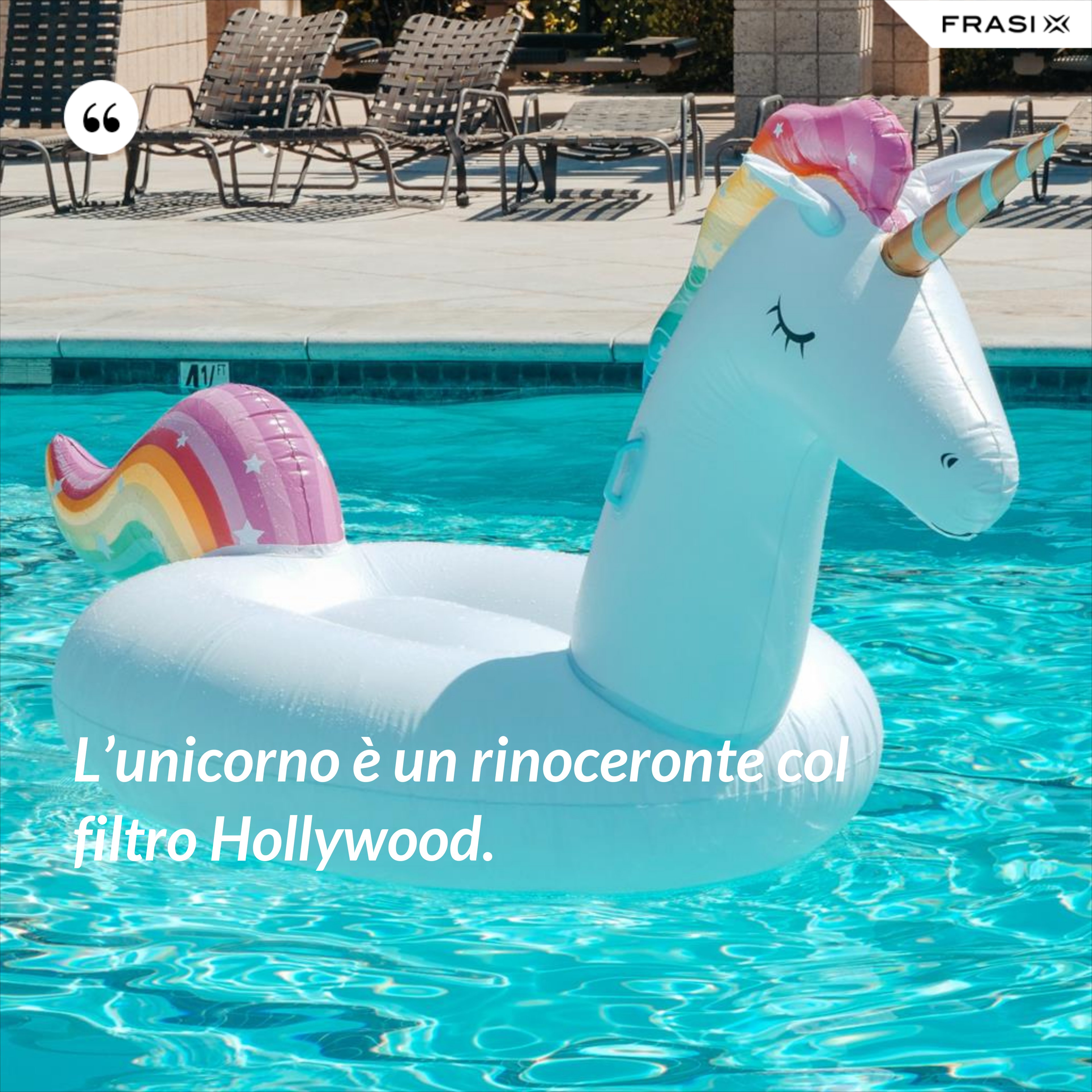 L’unicorno è un rinoceronte col filtro Hollywood. - Anonimo