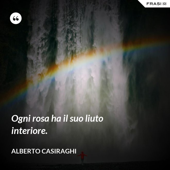 Ogni rosa ha il suo liuto interiore. - Alberto Casiraghi