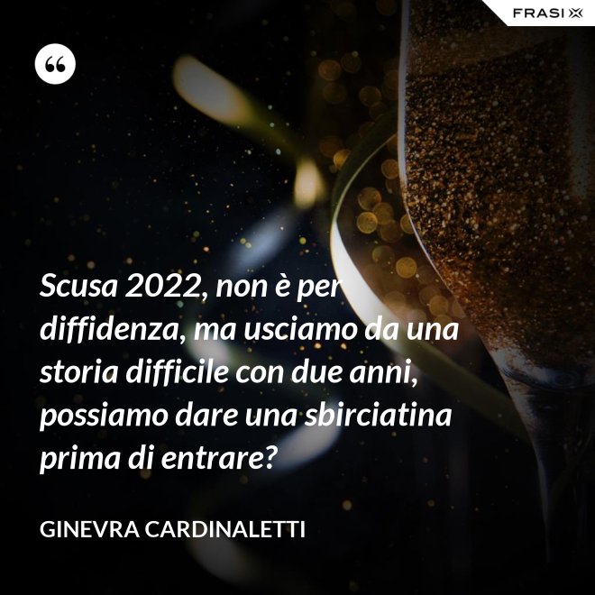 Scusa 2022, non è per diffidenza, ma usciamo da una storia difficile con due anni, possiamo dare una sbirciatina prima di entrare? - Ginevra Cardinaletti