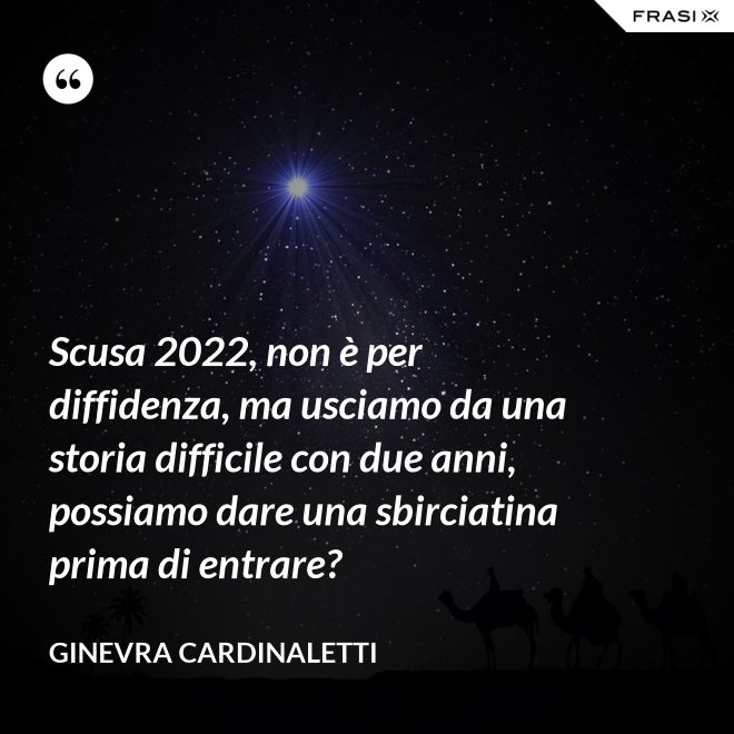 Scusa 2022, non è per diffidenza, ma usciamo da una storia difficile con due anni, possiamo dare una sbirciatina prima di entrare? - Ginevra Cardinaletti