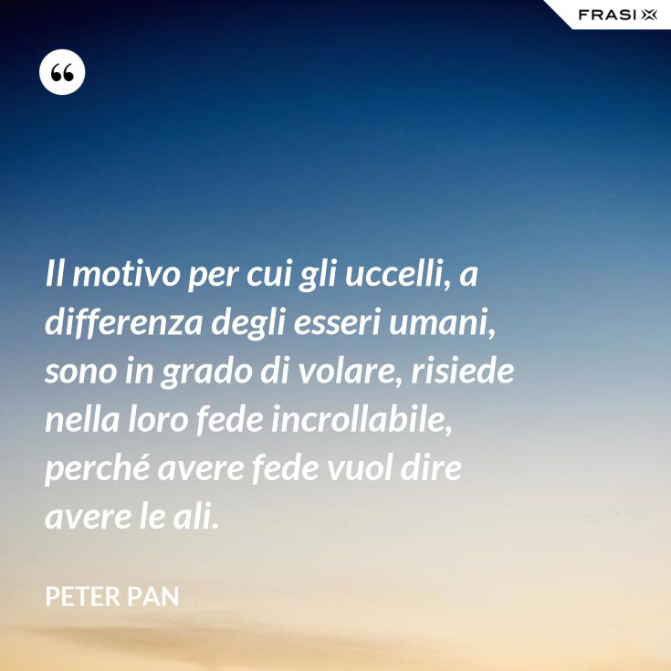 Solo Chi Sogna Puo Volare