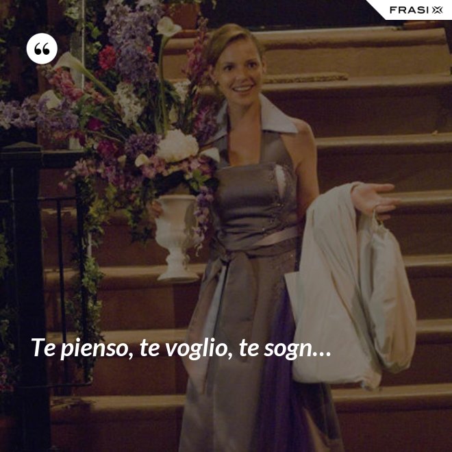 Te pienso, te voglio, te sogn… - Anonimo