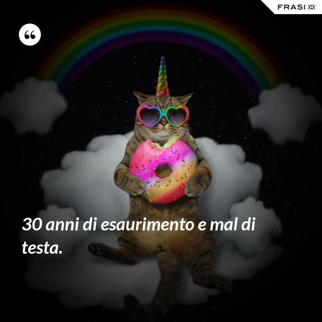 30 anni di esaurimento e mal di testa. - Anonimo
