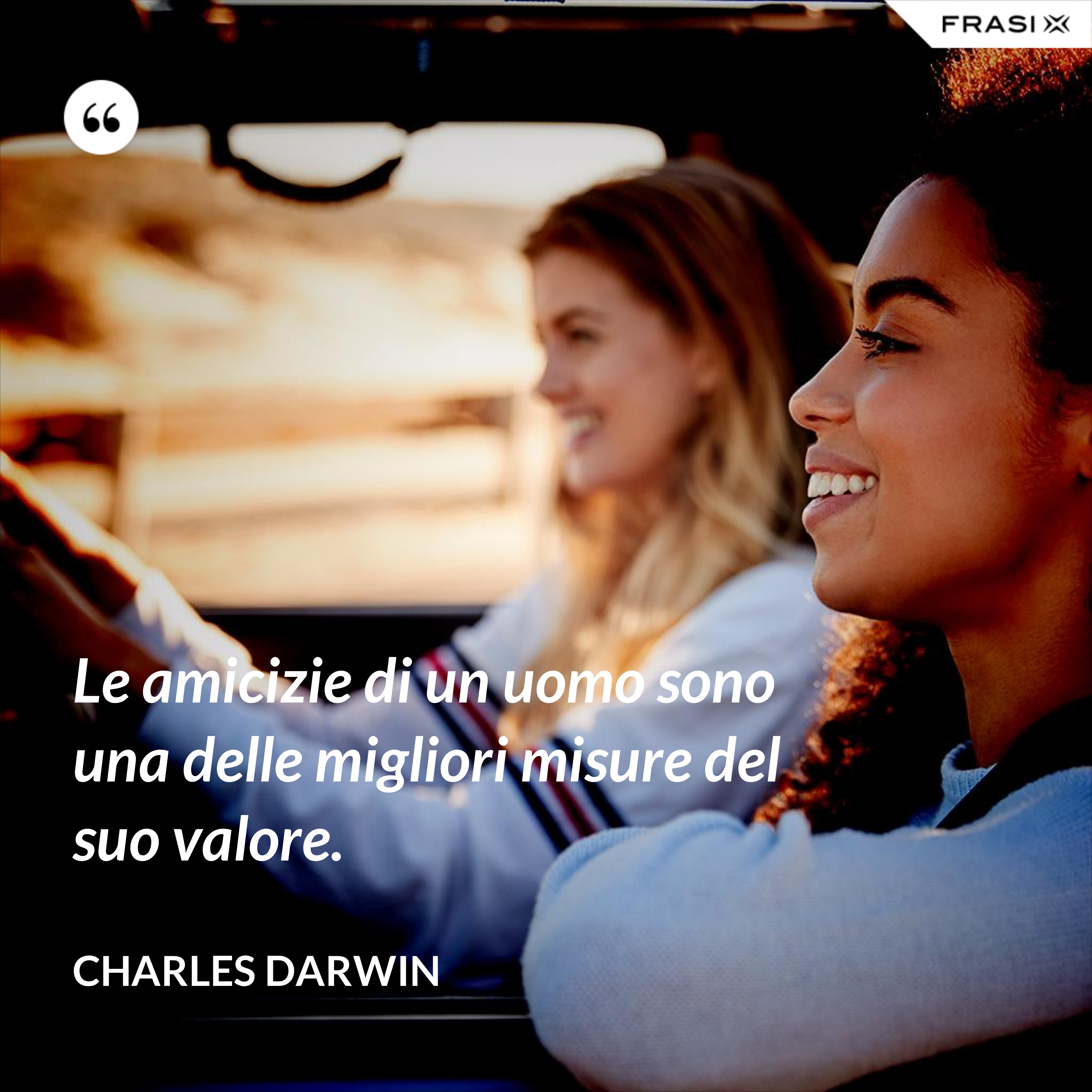 Le amicizie di un uomo sono una delle migliori misure del suo valore. - Charles Darwin