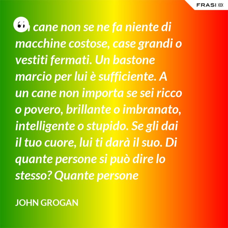 Un Cane Non Se Ne Fa Niente